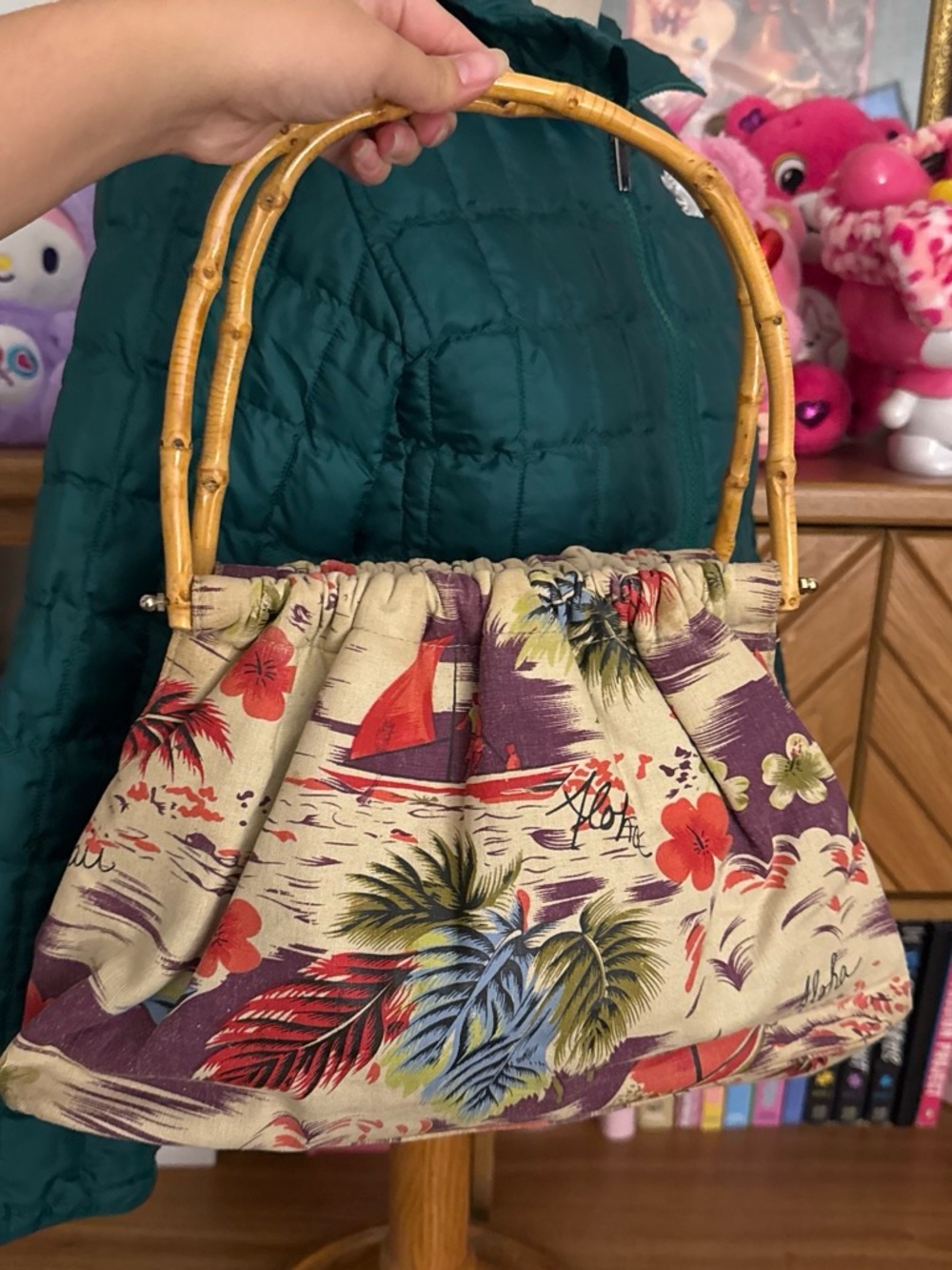 Tropical Print Handbag - Picture 2 of 6